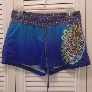 Athleta Paisley Swim Shorts, Size XS